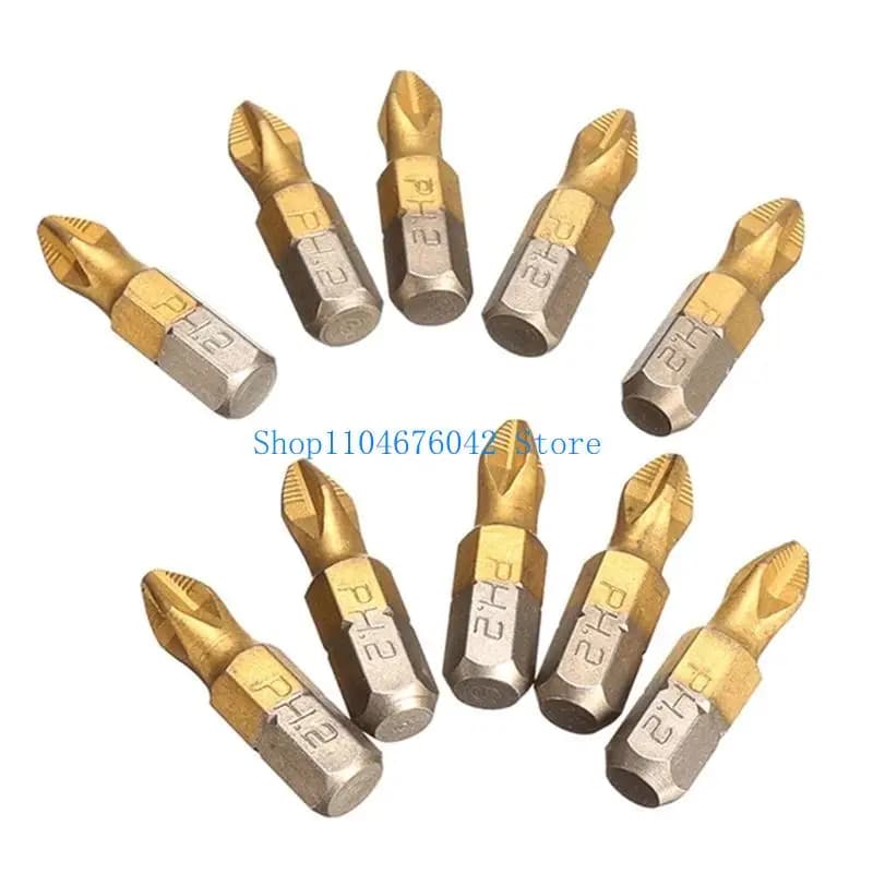 652F Reliable set of PH2 screwdriver tips for domestic use, 25 mm/0,98 inches