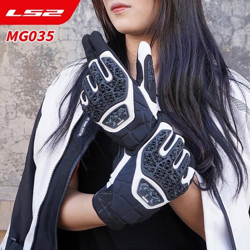 Guanti da Moto LS2 MG035, Protezione Traspirante per Motociclisti, Attrezzatura Protettiva Antiurto e Resistente all'Usura