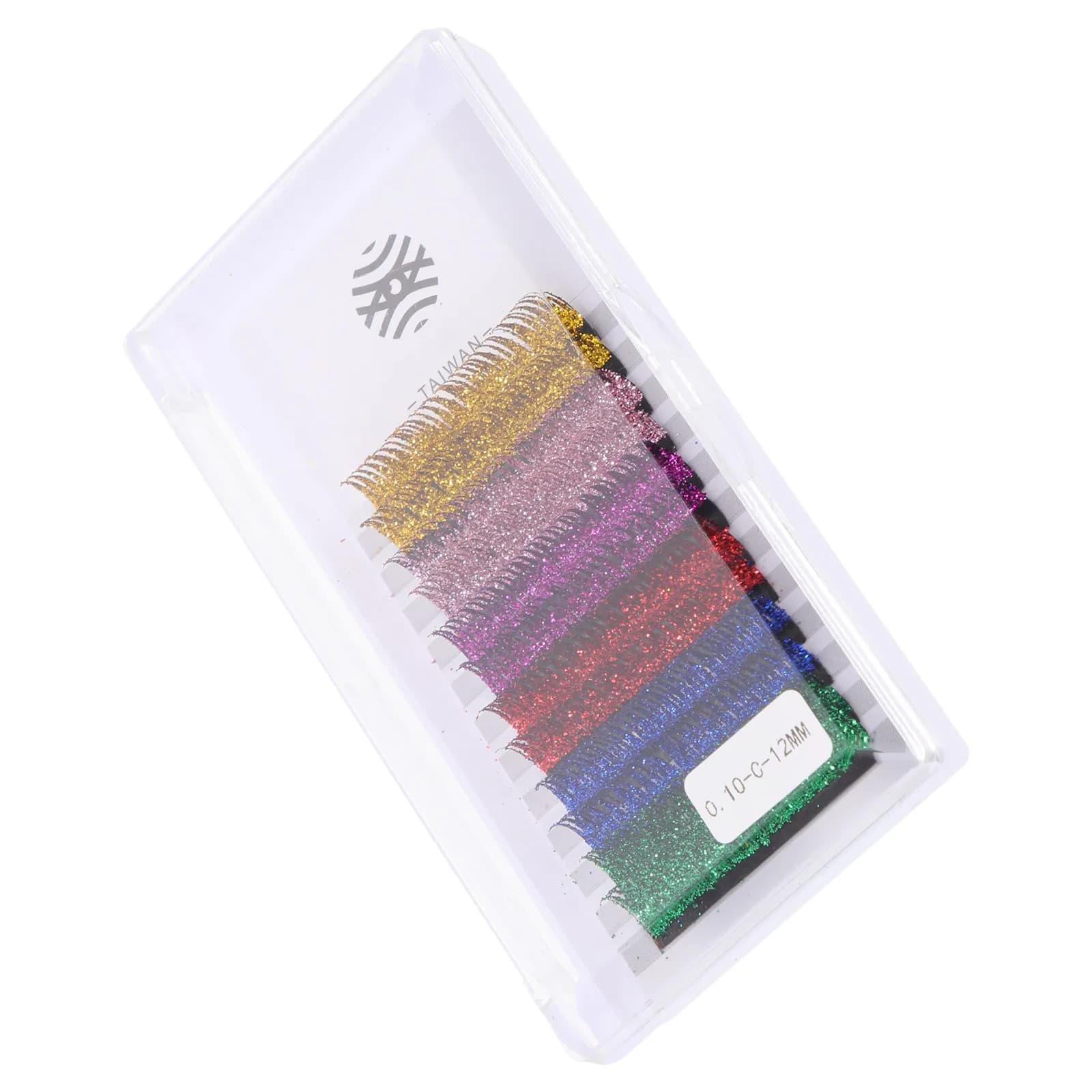 6 paia di ciglia finte colorate con glitter, extension per ciglia, delicate sulla pelle, facili da rimuovere, per feste di Halloween, decorazioni per spettacoli teatrali