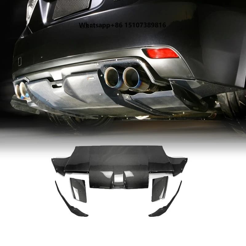 For Impreza 10 GR STI VRS Style 09 Style Rear Under Diffuser W/side Add on