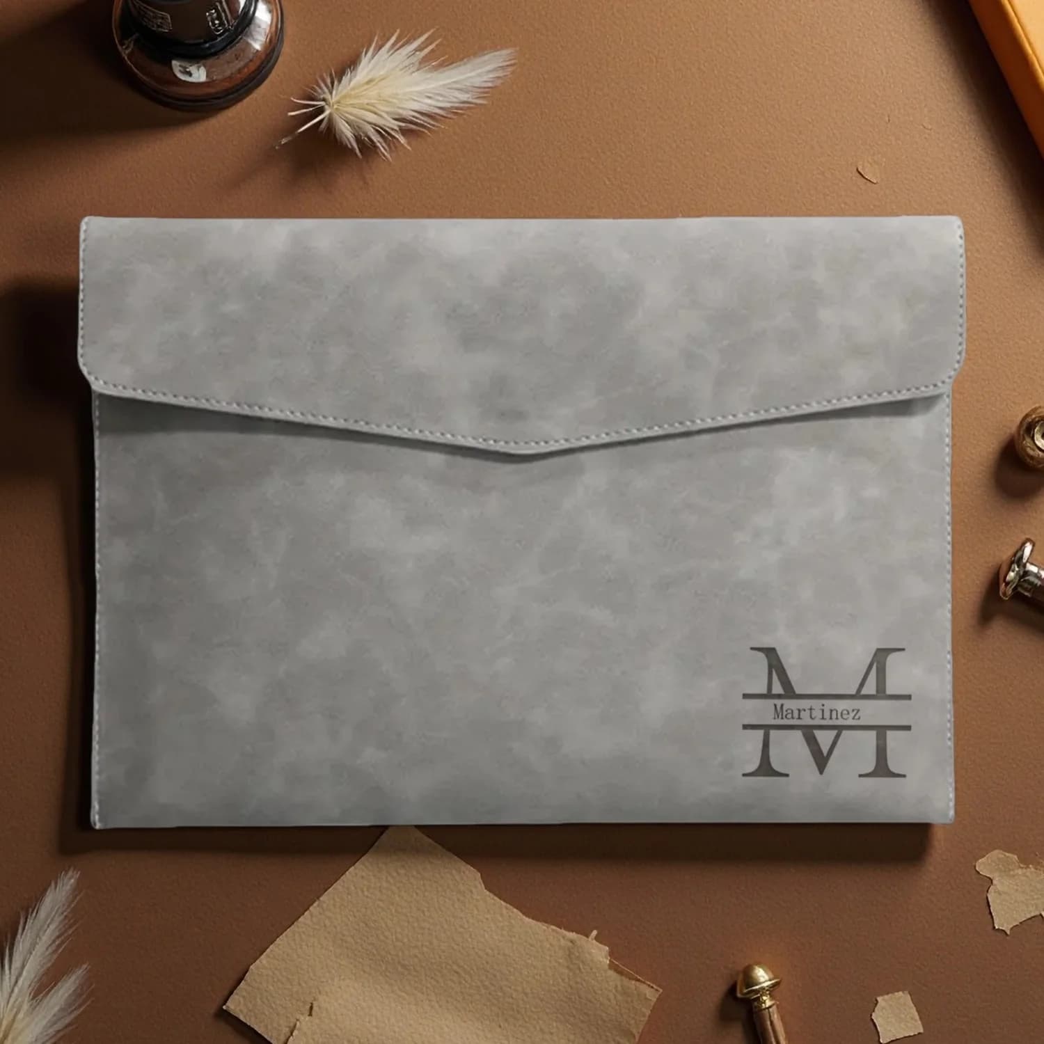 Borsa Portadocumenti in Pelle A4 Personalizzabile, Impermeabile, Resistente all'Usura, Grande Capacità, per Ufficio e Scuola