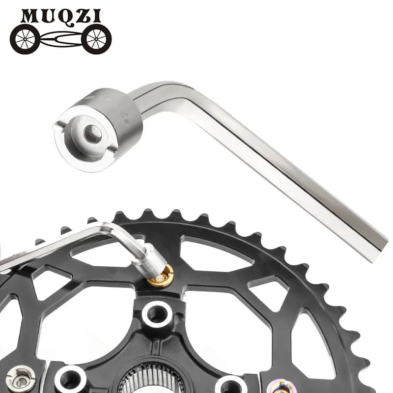 MUQZI Bulloni per Corona per Bicicletta Chiave per Dado Rimozione Ruota a Catena Strumenti di Installazione MTB Bici da Strada Guarnitura Bullone Strumento di Riparazione Fisso Chiave