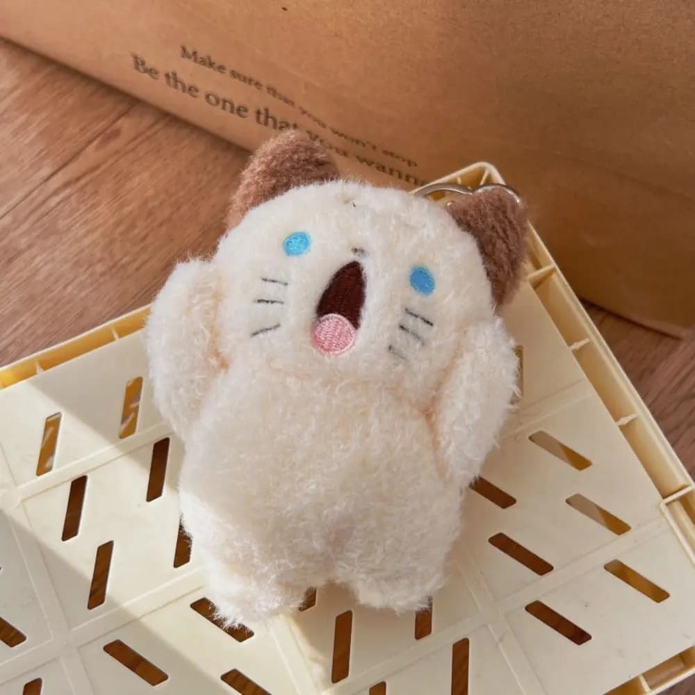 Portachiavi con Ciondolo a Forma di Gatto, Orso o Coniglio che Urla, Decorazione per Borsa, Charm per Zaino, Regalo per Bambini