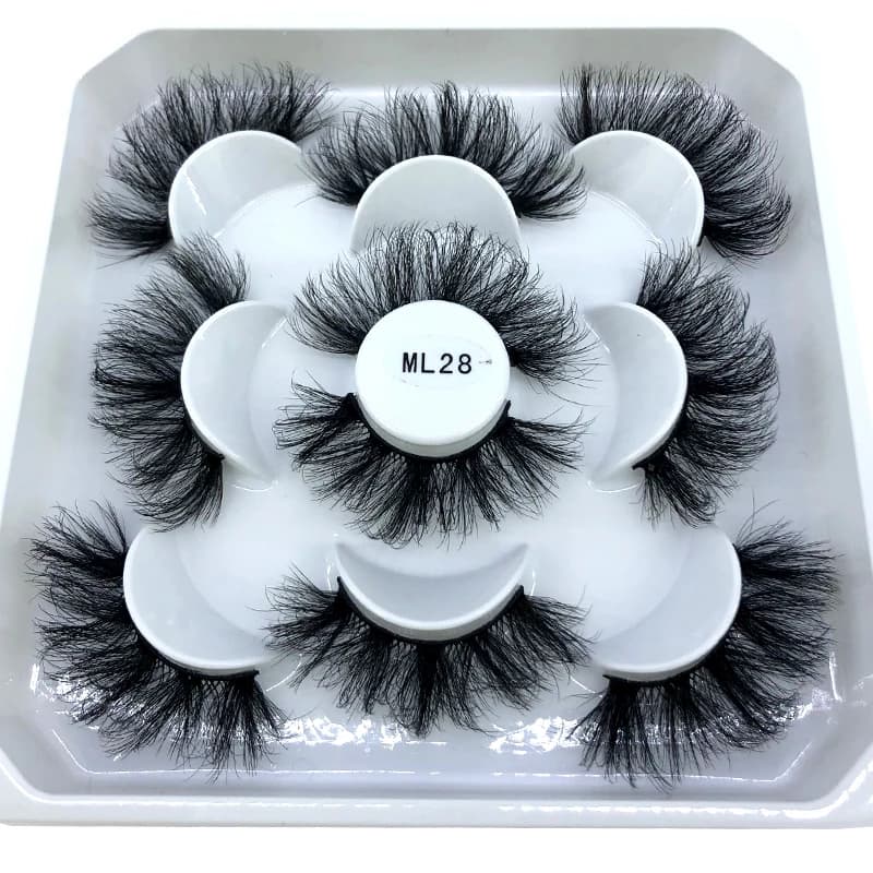 Nuovo 5 paia 8-25mm ciglia finte naturali 3D ciglia finte kit trucco ciglia visone estensione ciglia visone maquiagem