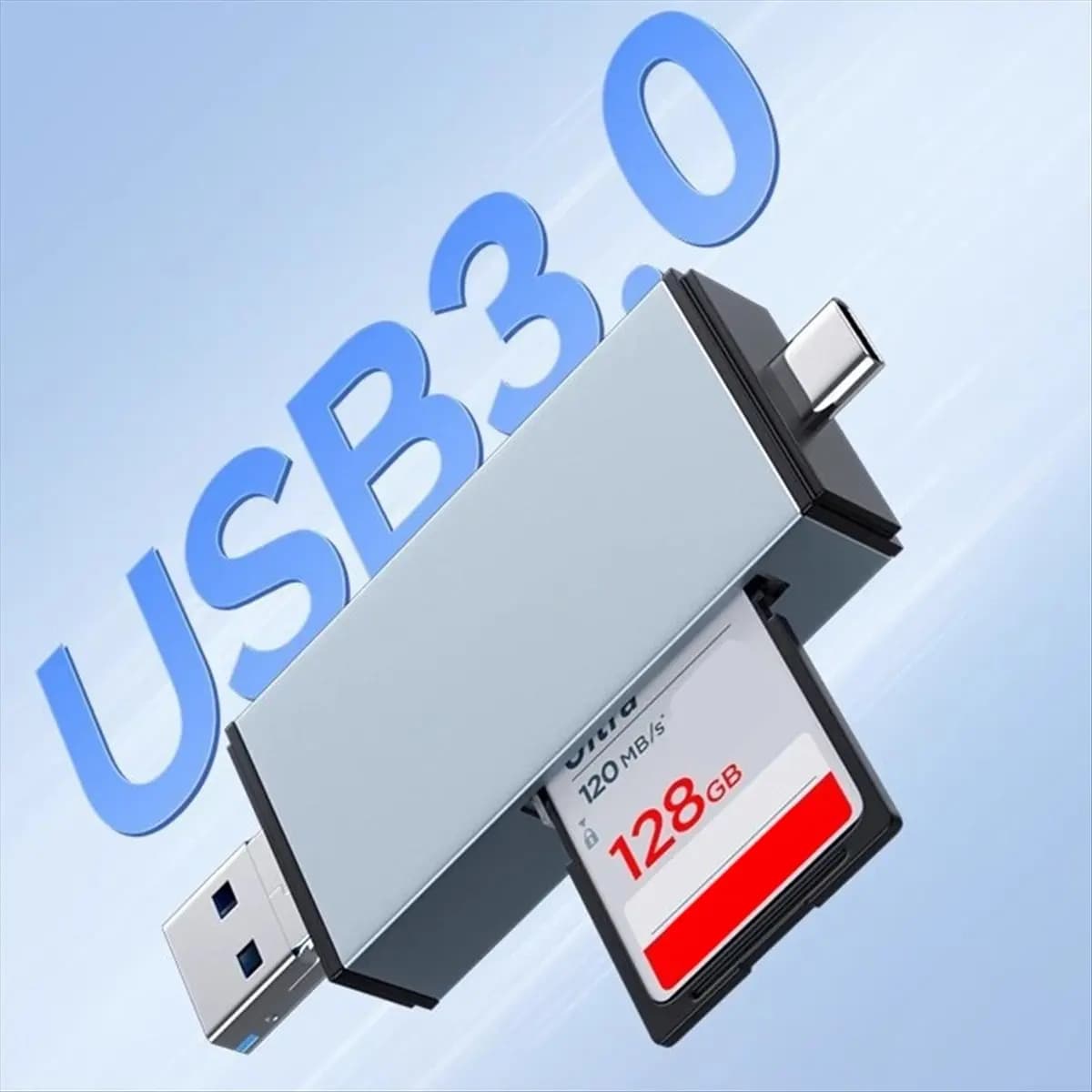 Promotion Card Reader USB3.0 Type-C to SD TF Card Reader for Laptop Phone OTG Memory Card Adapter Smart Card Reader