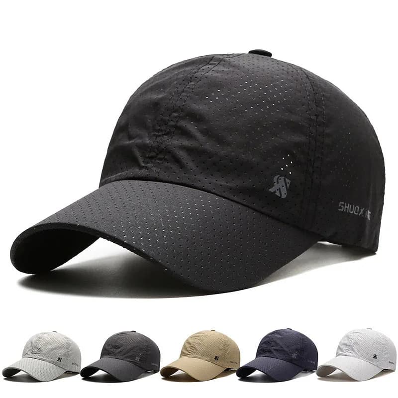 Summer Baseball Hat for Men and Women, Sporty, Breathable, Waterproof, with Sun visor, Original Design