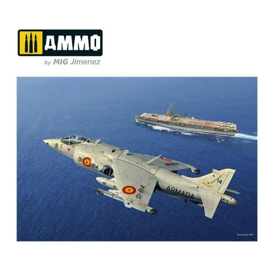 Kit modello di assemblaggio KINETIC K8505 1/48 Harrier AV-8S Matador-Versioni spagnole, americane e britanniche