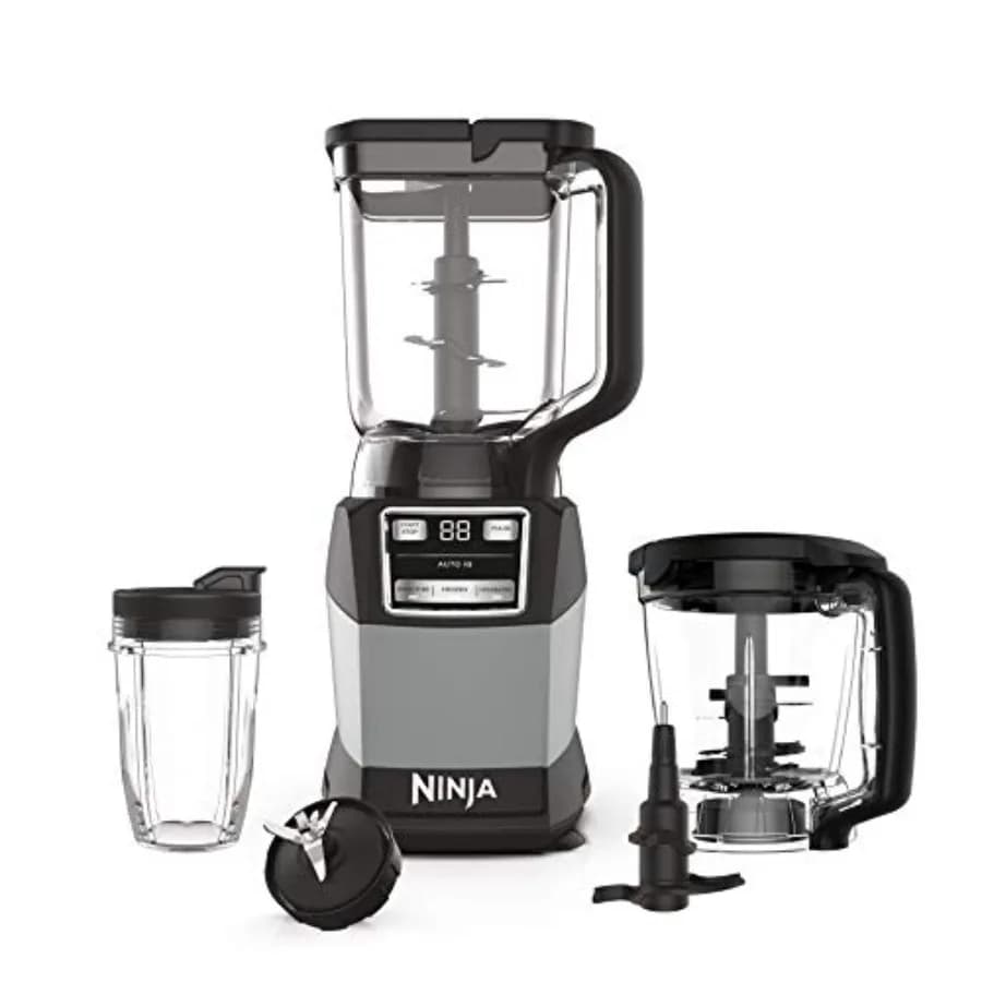 Frullatore Sistema da cucina compatto 1200 W 3 funzioni per frullati Pasta Bevande congelate con Auto-IQ 72 once. Brocca frullatore da 40 once. P