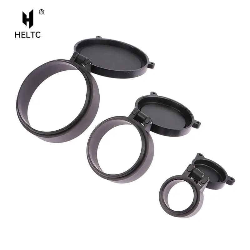25-57mm cannocchiale da caccia cannocchiale da caccia copriobiettivo ottico telescopico Flip Up protezione a molla cappuccio copertura antipolvere accessori da caccia