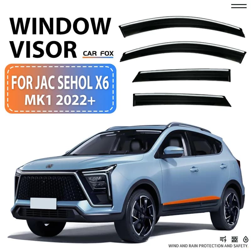 Per JAC Sehol x6 2022+ Finestra di Automobile Visiera Tenda Shelter Parabrezza Finestrino Laterale Pioggia Parasole Accessori Auto