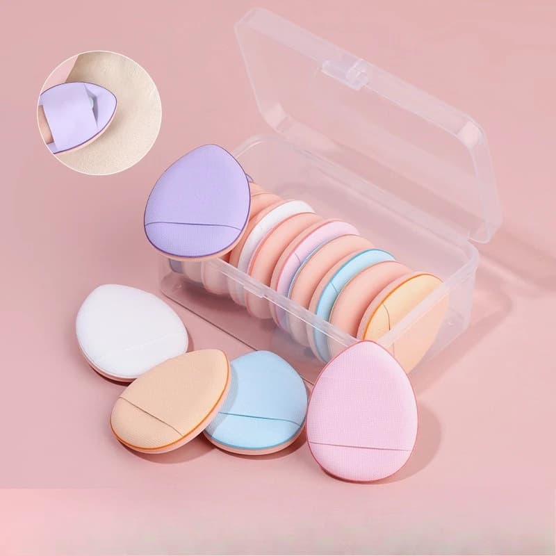 Mini Finger Makeup Sponge, Dual-Use for Wet & Dry Foundation, Non-Absorbent Powder, Thumb-Sized Cushion Puff