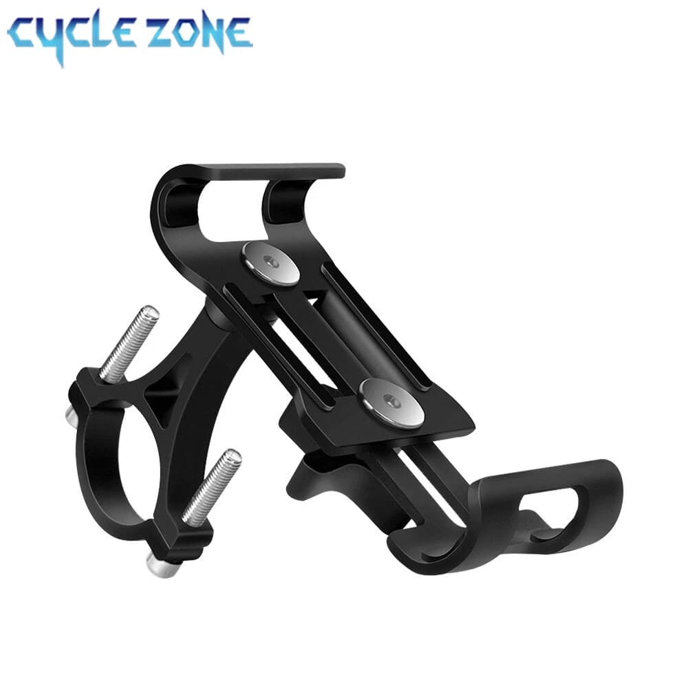 Supporto per telefono da bici staffa antiscivolo in lega di alluminio Clip GPS per moto in metallo supporto universale per telefono da bicicletta