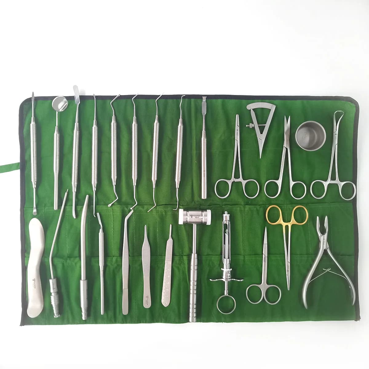 26 pcs Instruments for Dental Plant Instrument Kits Pinze for Mordere Osso Martello Osso Periosteto Separator Sonda Kit Surgery Intraorale