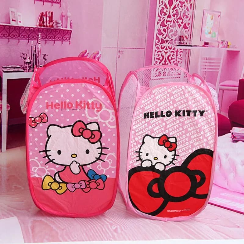 Sanrio Dirty Laundry Bin Storage Basket Folding Basket for Dirty Clothes, Toys, and Clothing