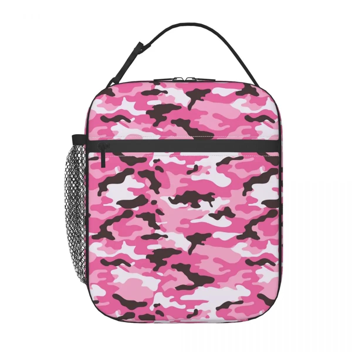 Camouflage Pattern Insulated Lunch Bags for Work School Tactical Camo Leakproof Cooler Thermal Lunch Box Women Kids