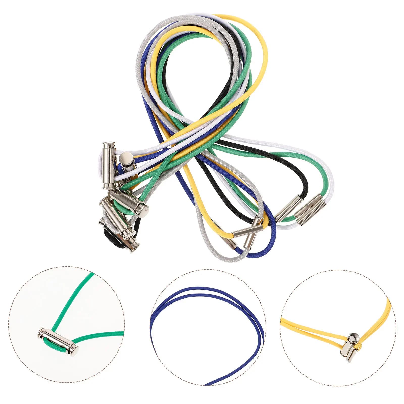 6Pcs Trash Can Bag Bands Elastic Rubber Fixing Bands for Garbage Bin Liner Holders Anti-Slip Waste Basket Band Household Office