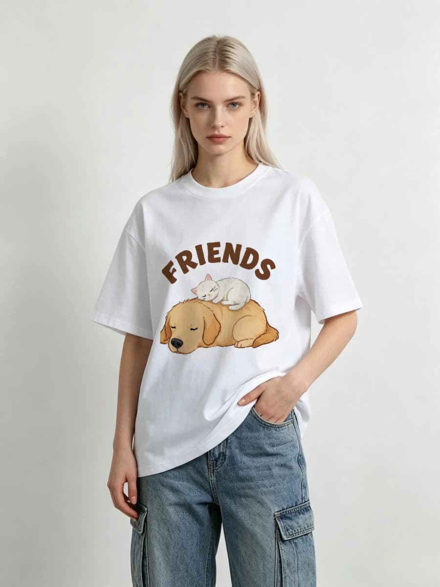 T-Shirt Cotton Breathable Comfortable Quality Soft Oversized Fit Premium Summer Wear Basic Woman Casual Cool Tee Officewea Femme