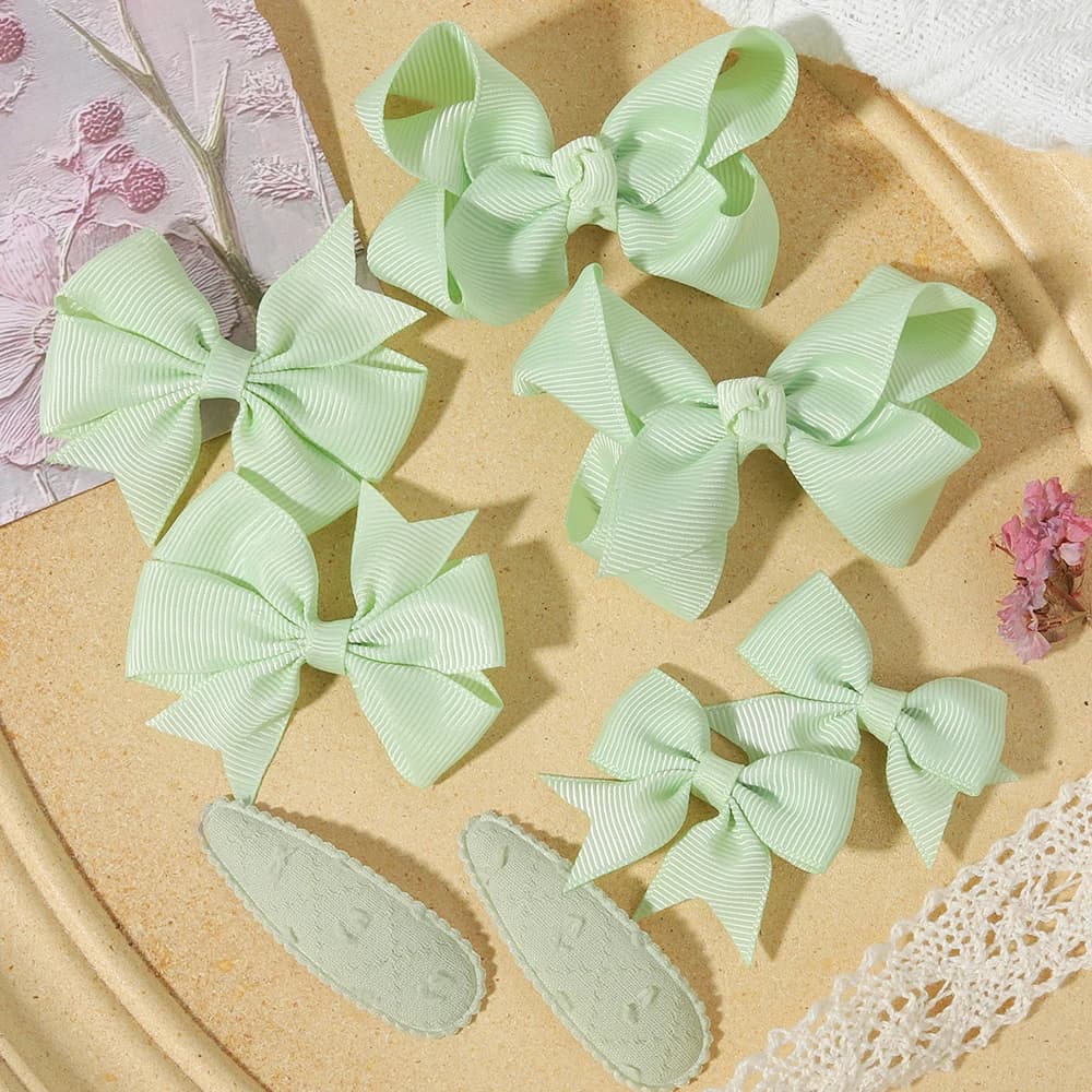 8PCS/set Girls' Bow Hair Clip,Sweet and Cute Children's Bow Clip, for Babies,Girls' Party , Birthday Gift Hair Accessories Set