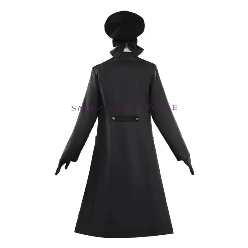 Costume Cosplay Professor Niyaniya, Uniforme Scolastica Blu per Ragazze, Set con Abito, Cappotto, Cappello e Parrucca per Feste di Halloween;5'b\7,k/