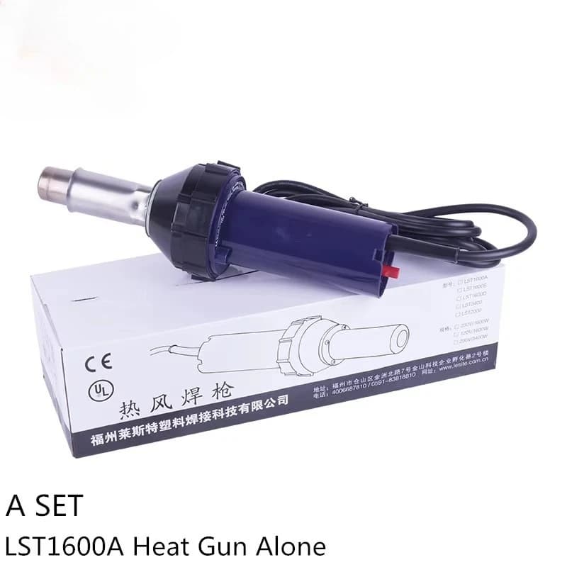 Saldatore ad Aria Calda 1600W, Pistola Termica per Plastica, Torcia per Saldatura PVC, Soffiatore ad Aria Calda con Accessori