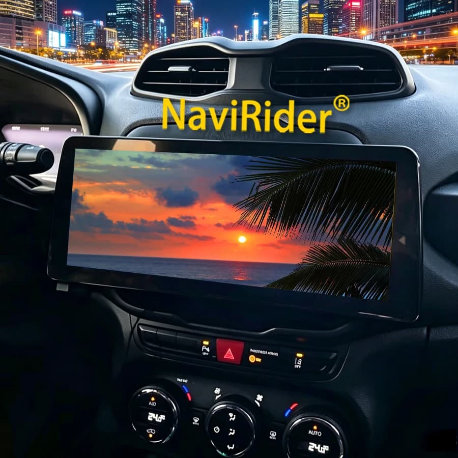 Yes 12.3" Wireless Radio 8+128GB Screen Android 13 For Jeep Renegade 2016 2020 Multimedia Carplay Stereo Video Player Head Unit