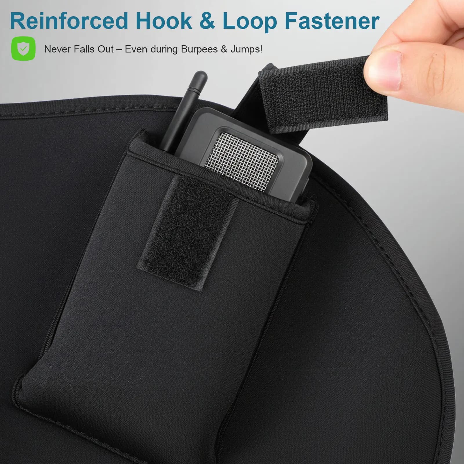 Neoprene Adjustable Waist Bag for Microphone, Microphone Running Bag, Wheel Bearing for Gym