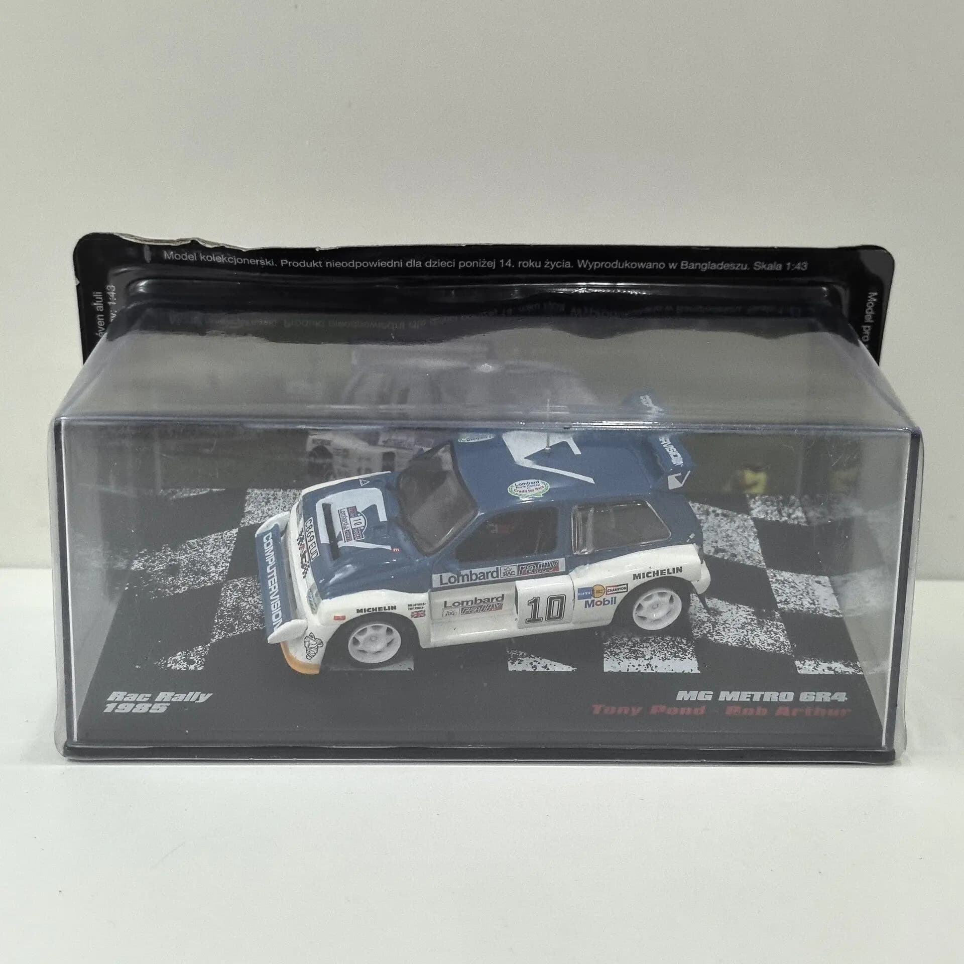 Modellino in Scala 1/43 IXO MG METRO 6R4 # Modellino Auto in Lega T4 da Corsa 1985