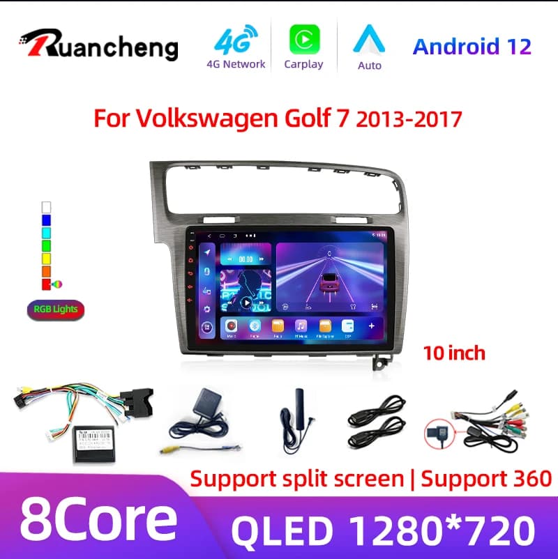 8core AI Voce Wireless CarPlay Android Auto Radio per Volkswagen VW Golf 7 2013-2017 Auto Lettore Multimediale GPS 2din Auto radio