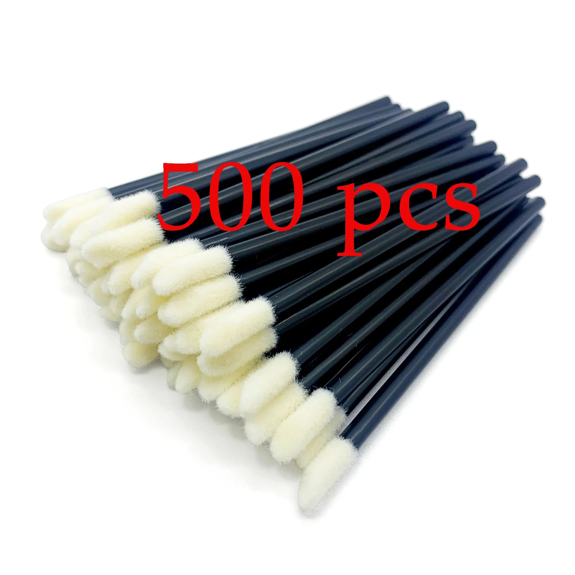 500 pcs Wide Lip Brushes, Mascara Applicators, Tools for Extension Eyelashes, Makeup Tools