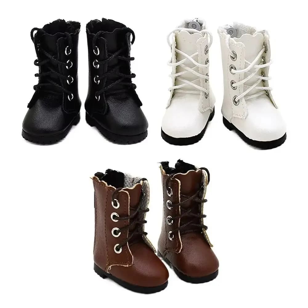 Scarpe moda per bambole da 4,5 cm Mini stivali per bambole adatti per bambole 1/6 BJD Accessori in pelle Idol Star Doll Stivali colorati al ginocchio lunghi