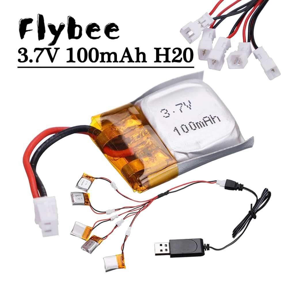3.7v 100mah Lipo Batteria Per Wltoys V272 V282 V292 Rc Quadcopter Pezzi di Ricambio 3.7V Drone Batteria per Hubsan Q4 H111 Mini Droni