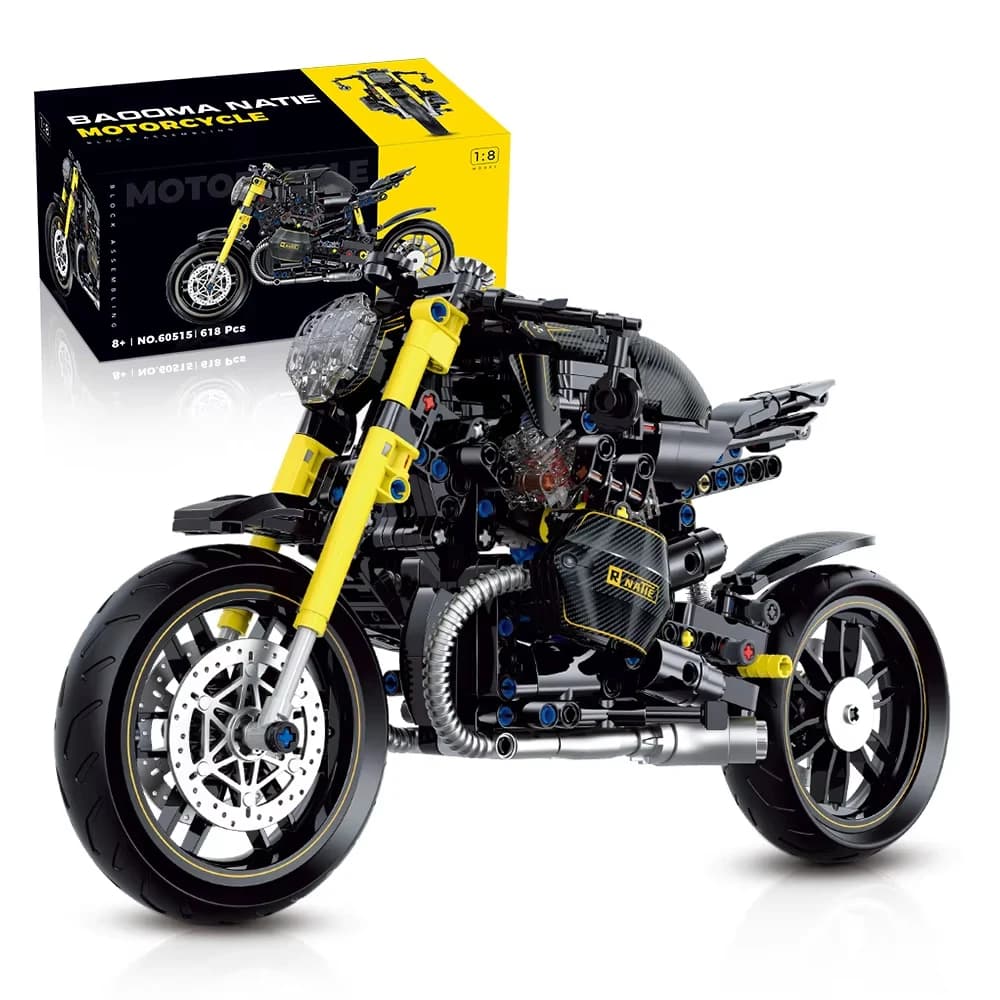 MOC Tecnico 1:8 Moto Building Blocks Assemblaggio Auto Sportiva Mattoni Giocattoli per Il Ragazzo Regalo Di Natale Giocattolo Educativo Set 563PCS