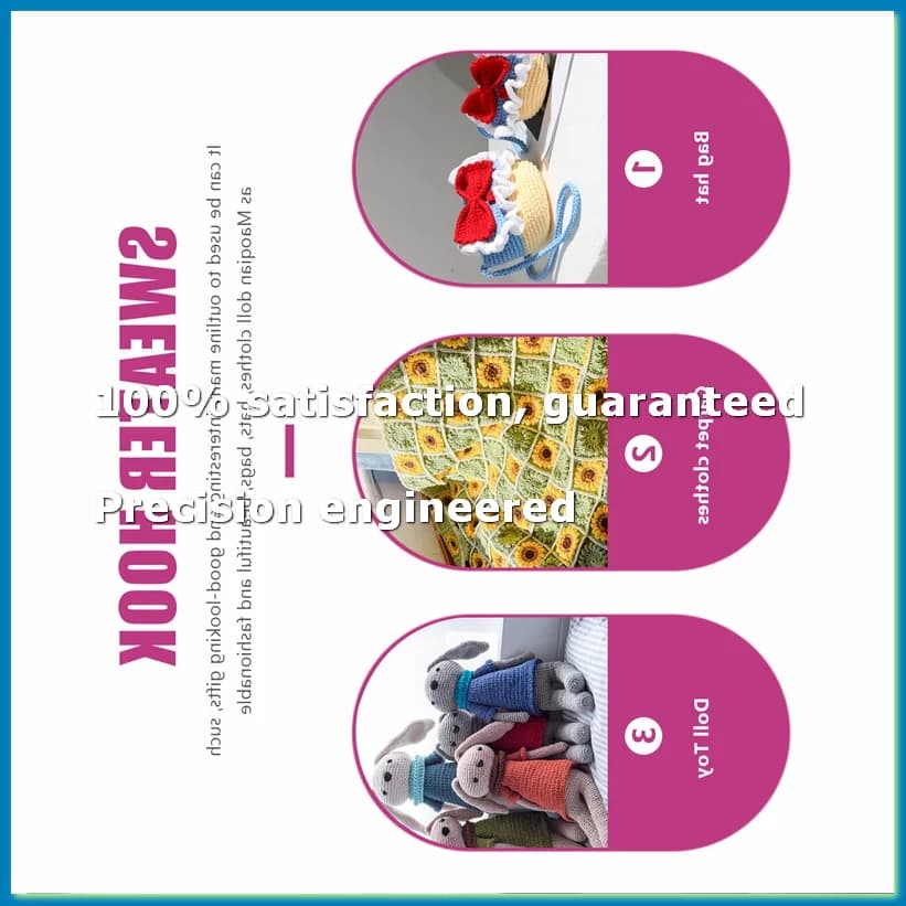 Set di 23 uncinetti tunisini con cavo in plastica e ferri da maglia afghani in alluminio - ABLL