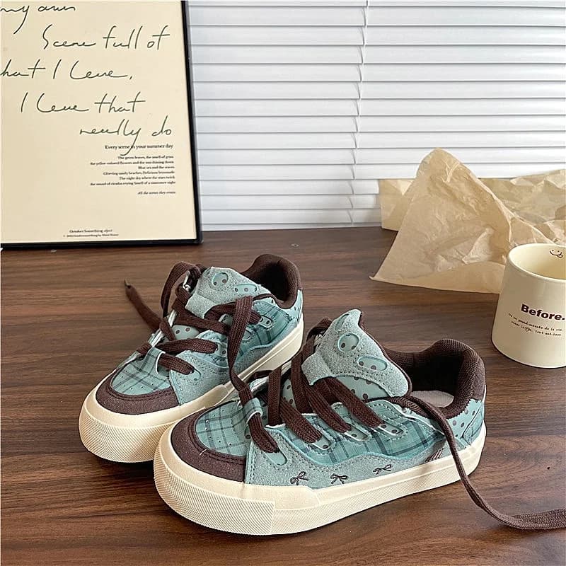 Comode scarpe da ginnastica da corsa all'aperto Moda Cartoon Scarpe casual da donna Suola spessa Scarpe da passeggio fitness Nuove scarpe da ginnastica traspiranti