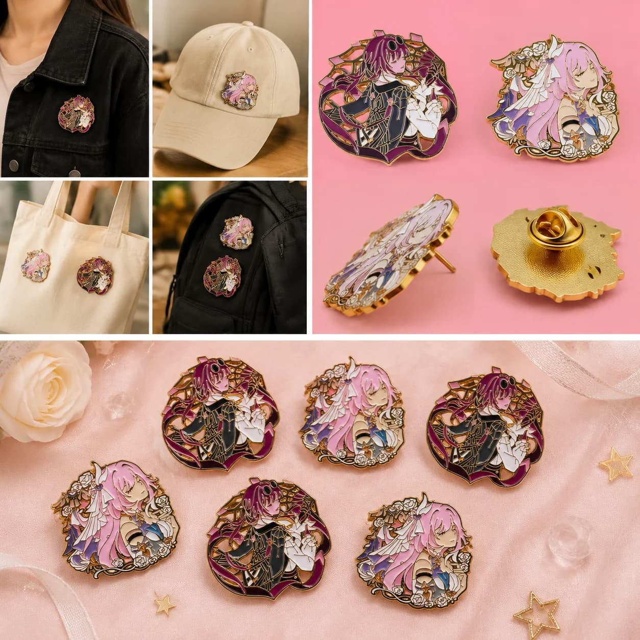 Latest Brooch Badge Lapel Pin Honkai Star Rail Game Character Alloy Metal Clothing Backpack Accessories Cross Border Hot Sale