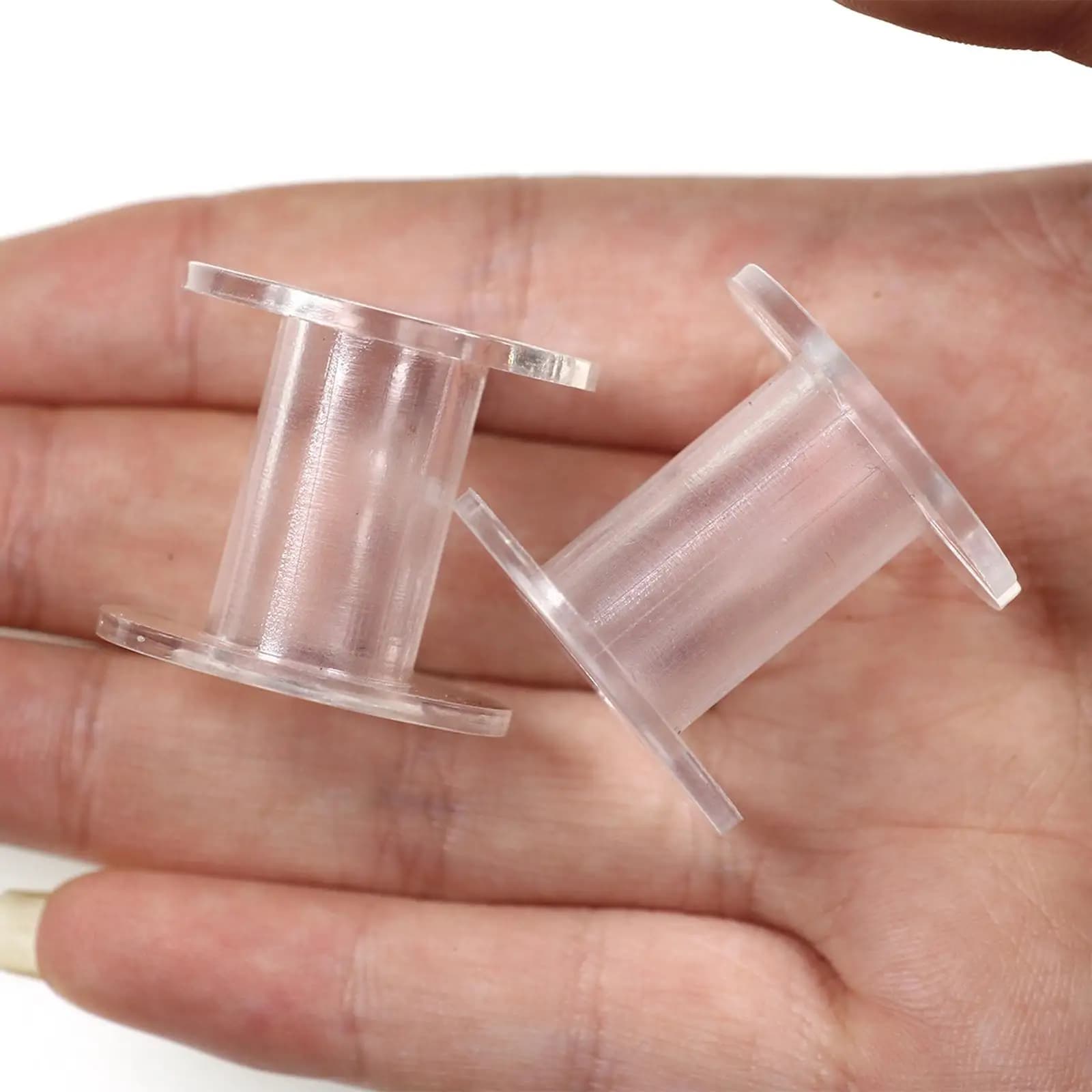 10 pezzi di bobine per la costruzione di mosche bobine di filo di dimensioni Standard forniture di bobine vuote bobine accessorio per la costruzione di mosche per la pesca di adulti