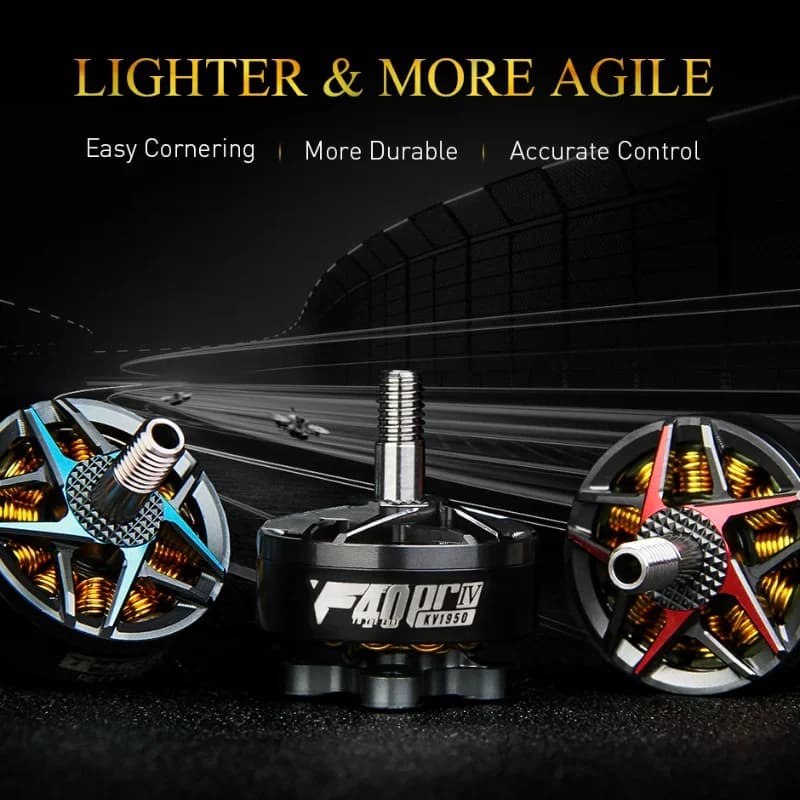 T-MOTOR T-Hobby Droni Parti fai da te F40PRO IV Motore brushless 4-6S KV1950/KV2400 per RC Multirotore Racing Drone FPV Freestyle