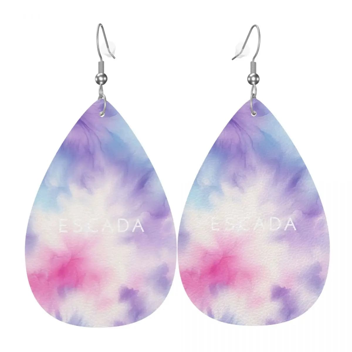 Orecchini pendenti in pelle PVC personalizzati E-Escadas Orecchini pendenti Gioielli per donne Per moglie Madre Regalo