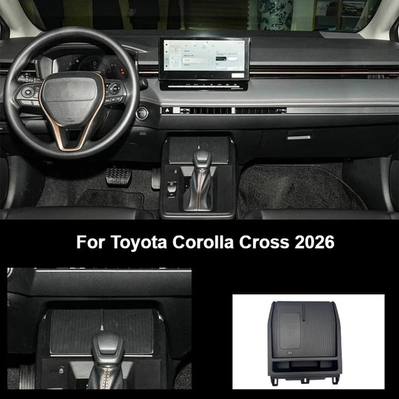 Caricatore Wireless per Telefono da Console Centrale QI2.2 25W a Ricarica Rapida per Toyota Corolla Cross 2026 - Accessori