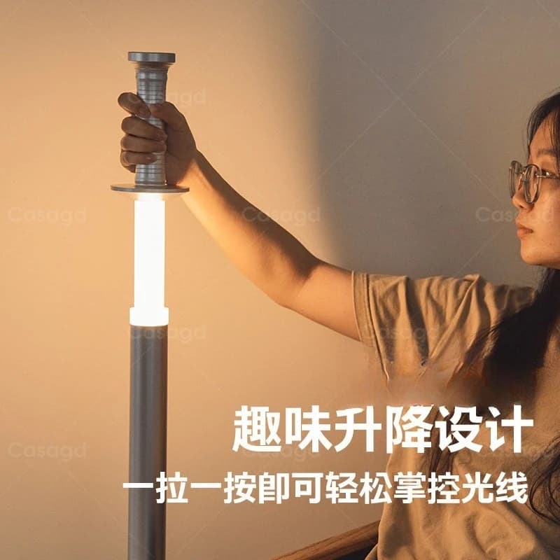 Featured design kendo floor lamp: A minimalist height-adjustable desk lamp for living rooms with a sense of luxury