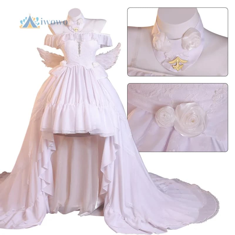 Gioco Azur Lane Janus Costume Cosplay Elegante abito da principessa ad ala per Ognissanti Natale Carnevale Gioco di ruolo da donna