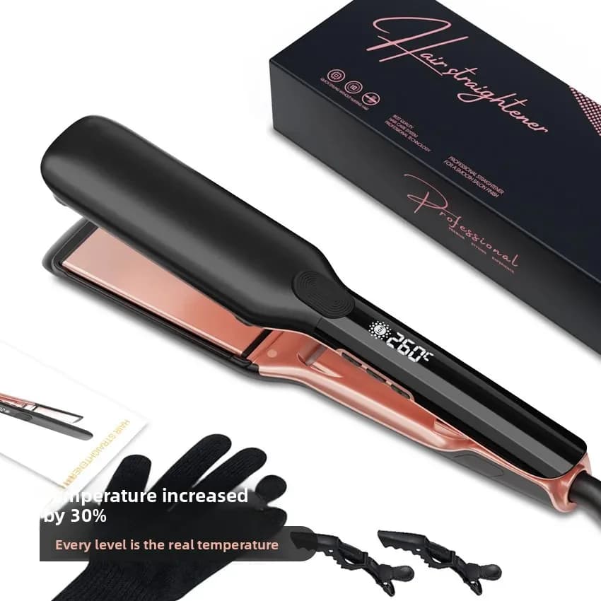 Wide plate hair plate with two negative ions in one, curling iron, multifunctional tools for hair styling from China