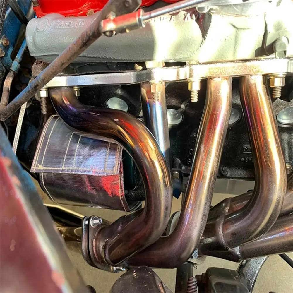 Coperta isolante in fibra di vetro non conduttiva autoadesiva per isolamento termico automobilistico, accessori per avviamento