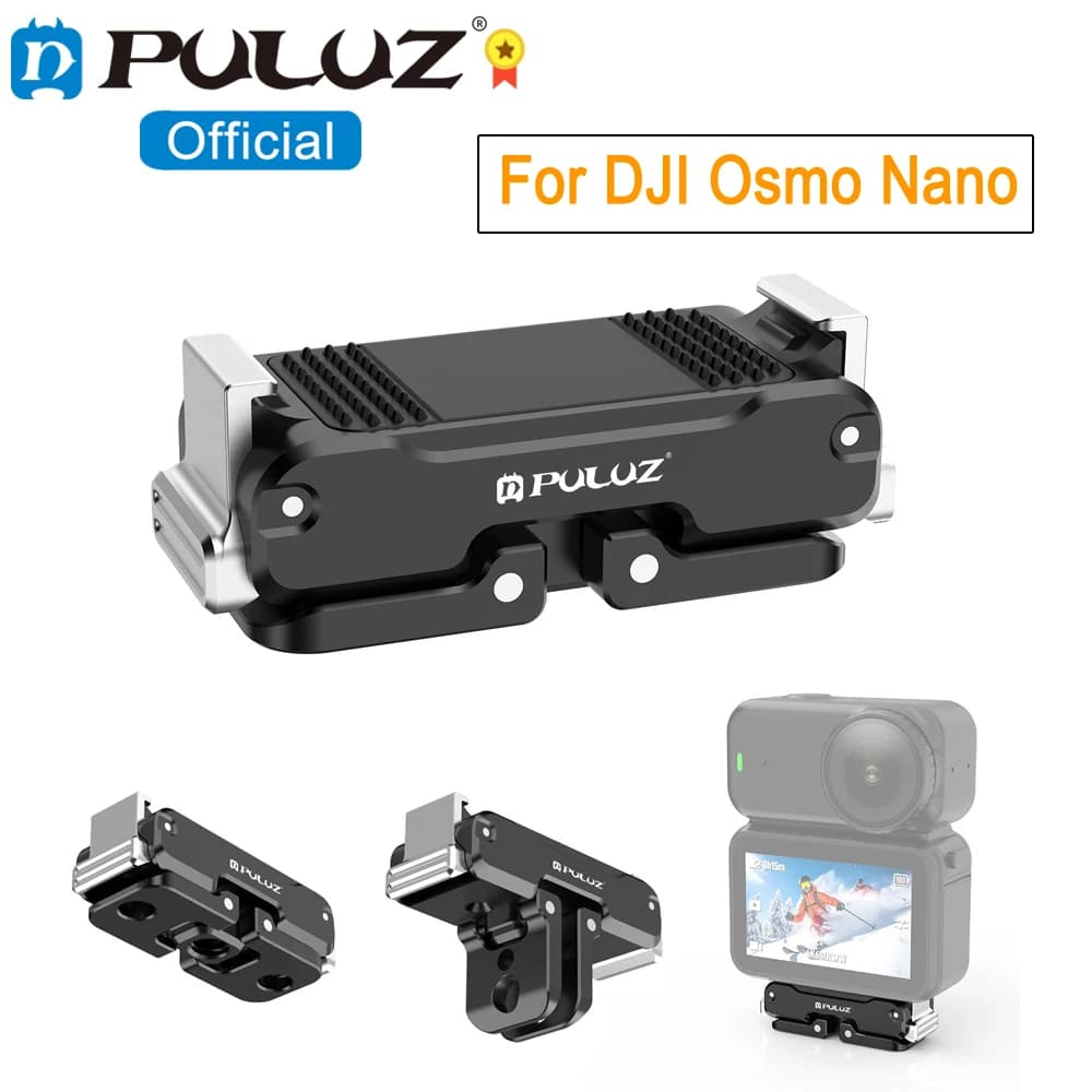 PULUZ Base magnetica per DJI Osmo Nano accessori per montaggio a sgancio rapido in metallo per action camera DJI Osmo Nano