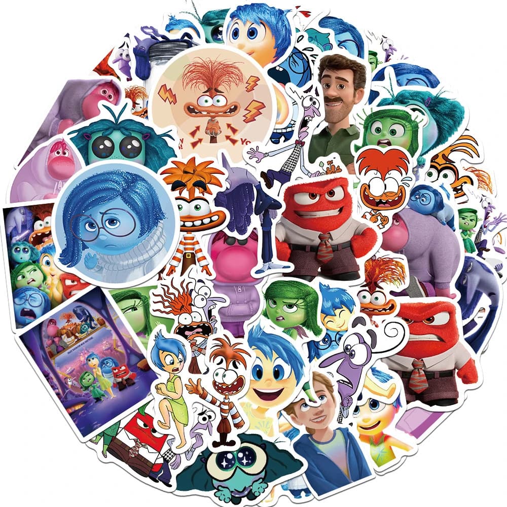 10/30/50 pezzi Adesivi Disney Inside Out, Divertenti Decalcomanie Anime, Decorazioni Fai-da-Te per Quaderni, Telefoni, Graffiti Carini