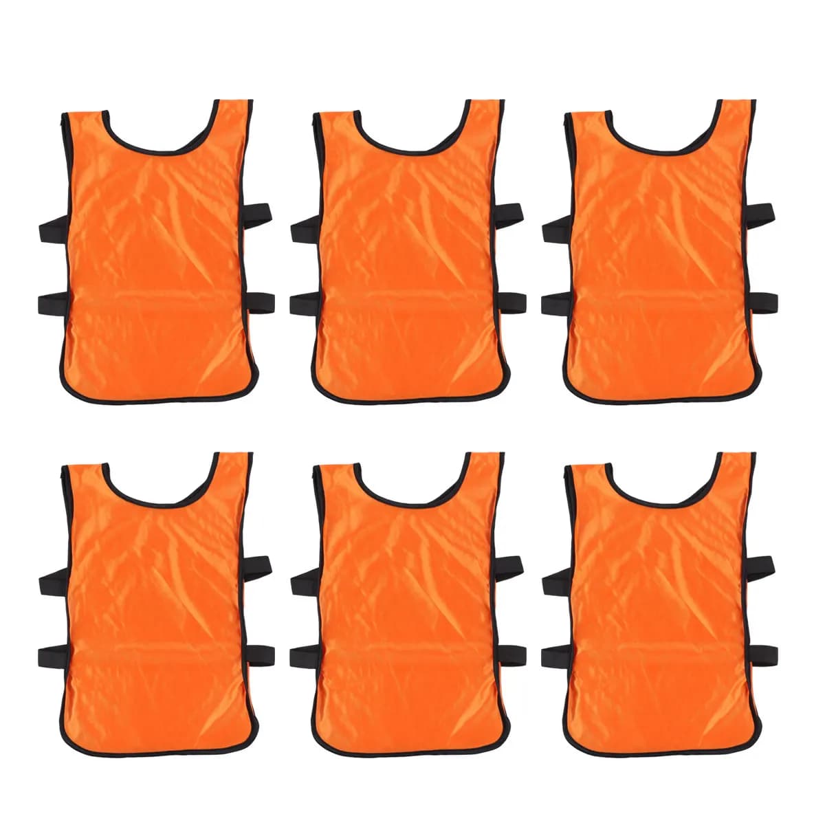 6 Pezzi Gilet da Allenamento Traspirante per Calcio, Pettorine da Allenamento, Maglie Sportive per Squadre