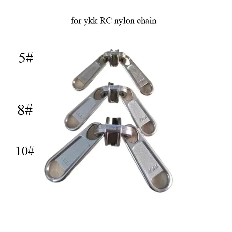 20 pz/lotto Non bloccabile YKK 5 # 8 # 10 # RC CN Cursore con cerniera in nylon con testa a 2 tiranti Sacco a pelo Accessorio per cucire per riparazione tende da esterno
