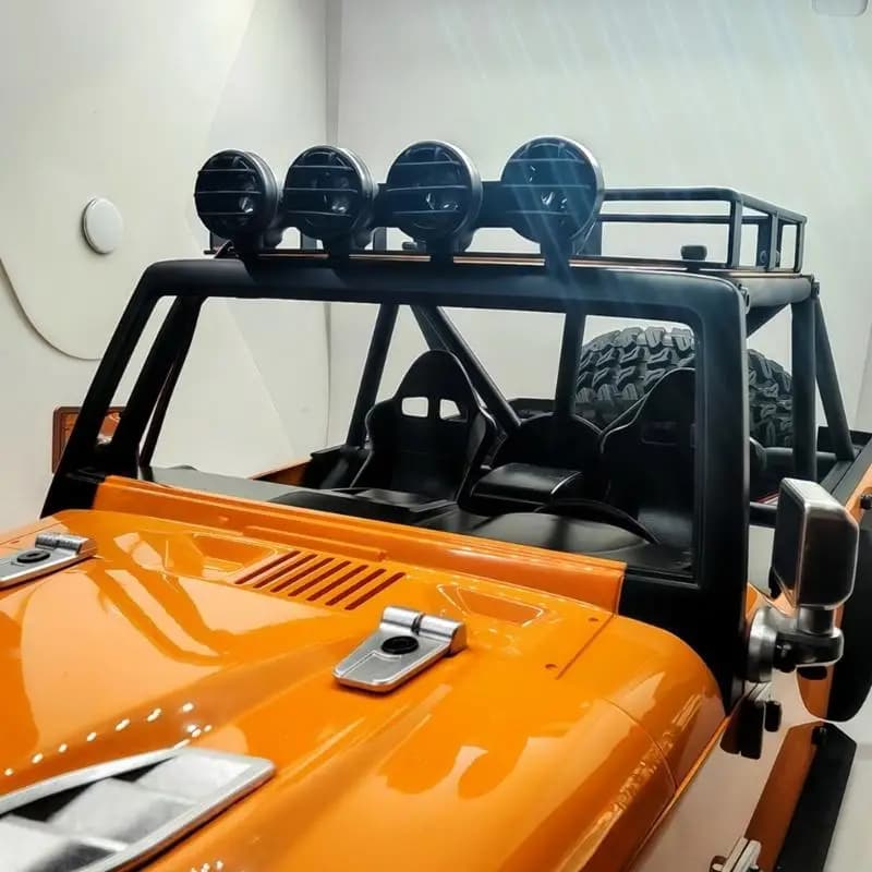 Metal Luggage Carriers Model Crawlers Car Modified Part Optional Lamp for 1/12 Scale Remote Control Toy Vehicle Upgrades