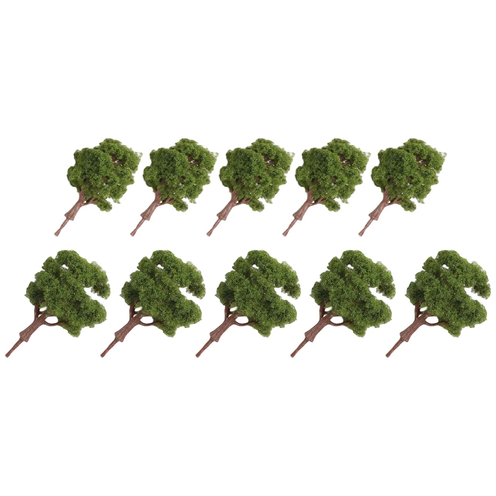 Improve your train rail models with 10 pieces artificial trees, model trees with landscaped diorama layout, size 8 cm and 10 cm