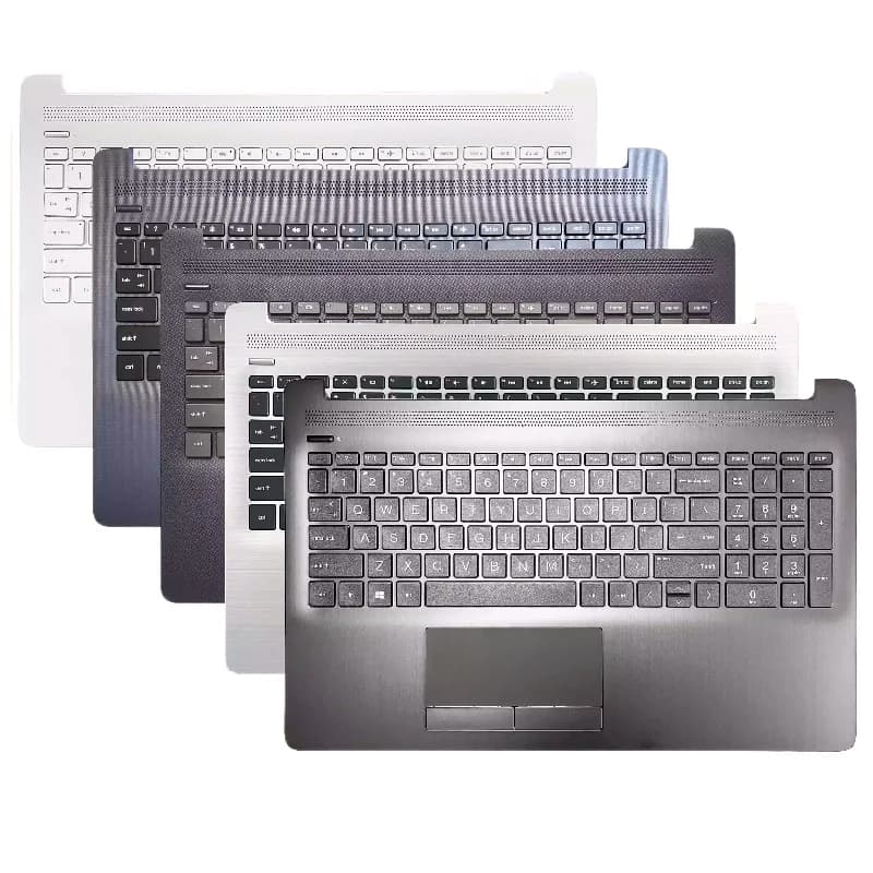New Laptop US Keyboard For HP 15-DA 15-DB 15S-DR TPN-C135 TPN-C136 256 255 250 G7 Palmrest Upper Cover TopCase Grey Black Silver
